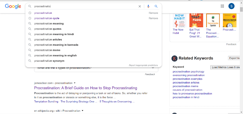SEO Keyword research