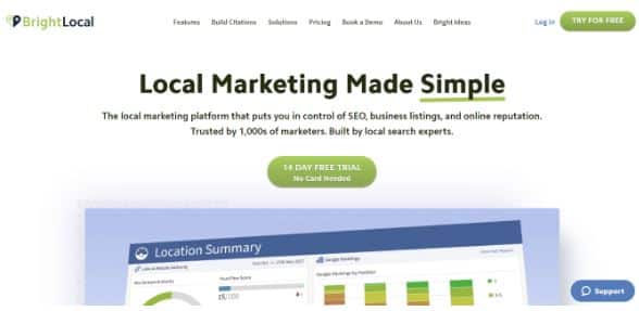 Local SEO Tool BrightLocal