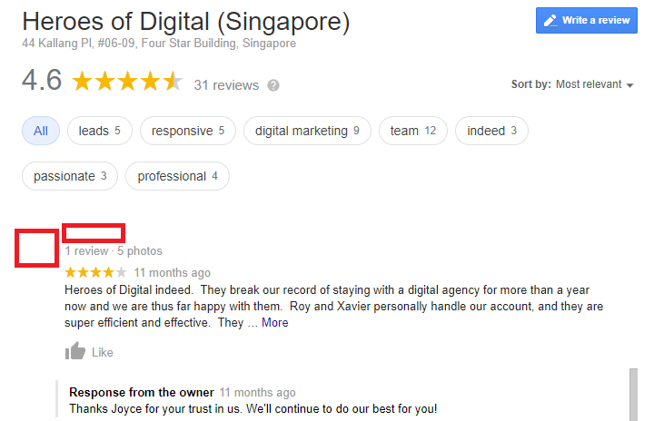 Google business review