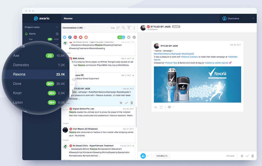 Brand mention tool