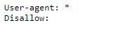 robot txt file