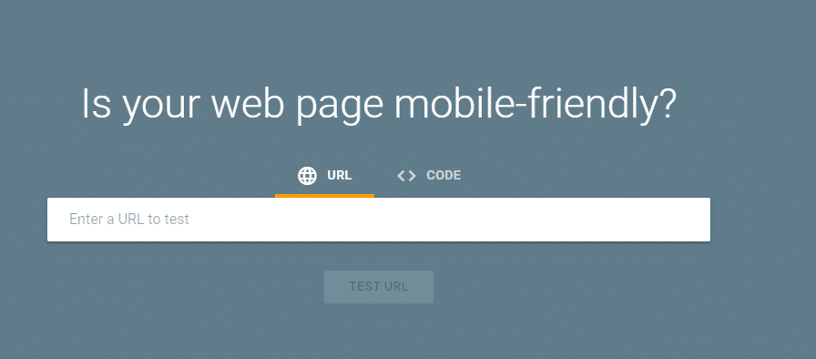 Google mobile friendliness tool