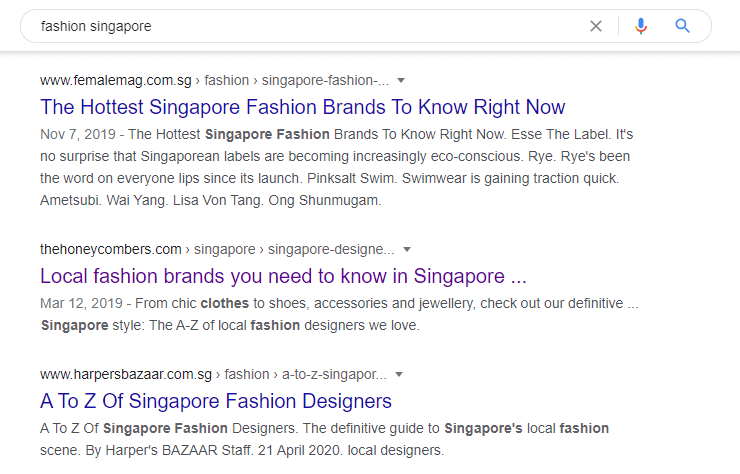 Google website ranking