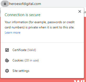 SSL certification