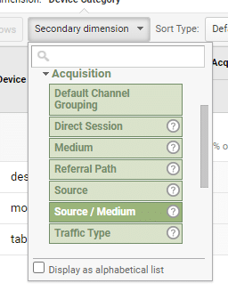 How to check seo metrics for specific devices