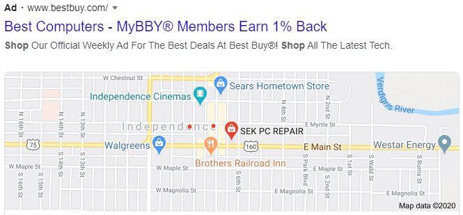 Location extension