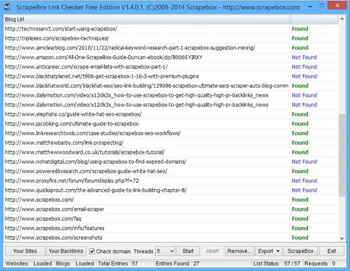 SEO linkbuilding scrapebox