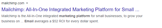 An example of SEO