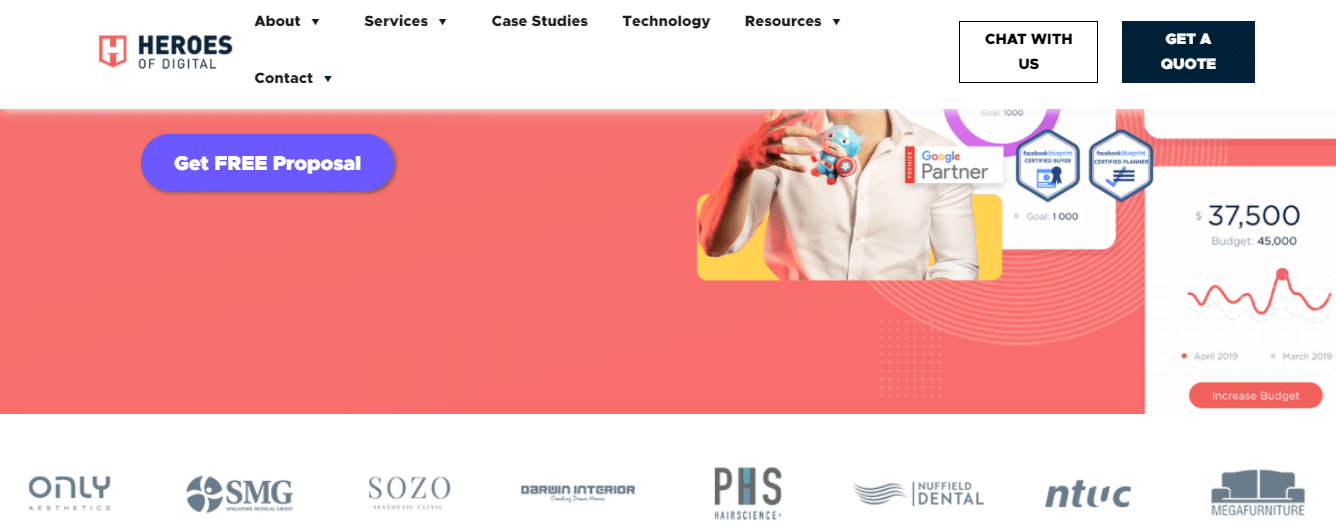 Example of sticky header