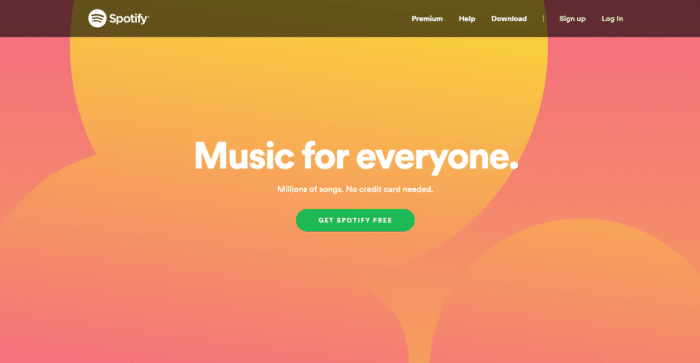 Good landing page example