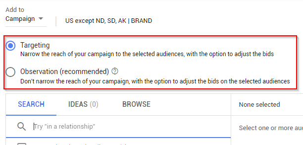 When to avoid targeting