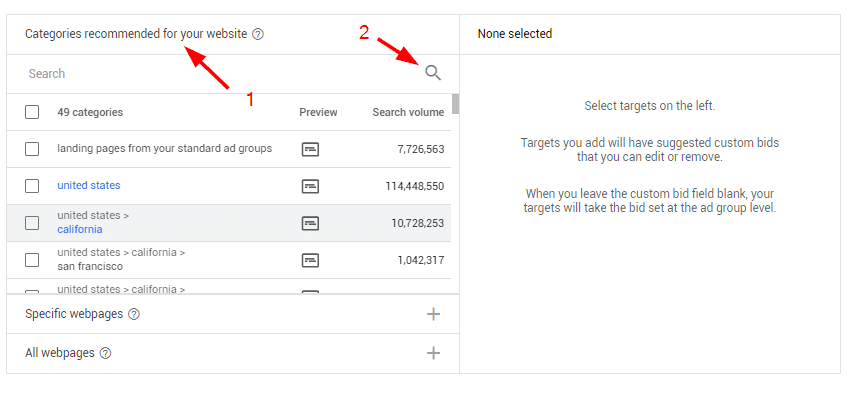 targeting by theme with dynamic search ads