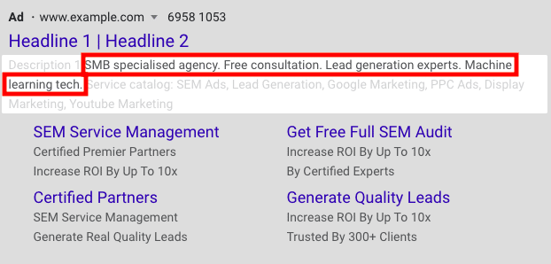 Google Ads Callout Extension