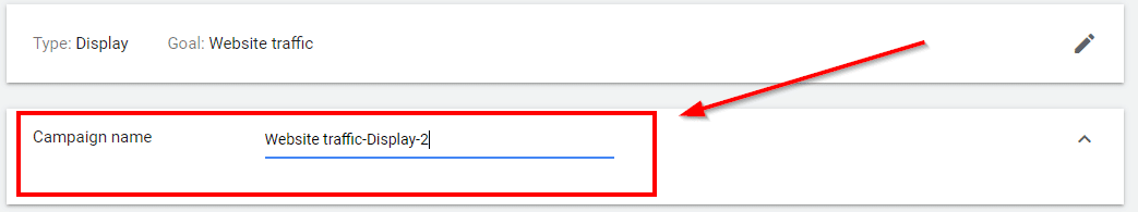 google display campaign naming convention