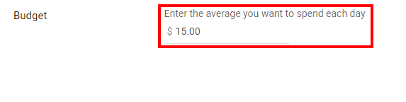 google display campaign budget