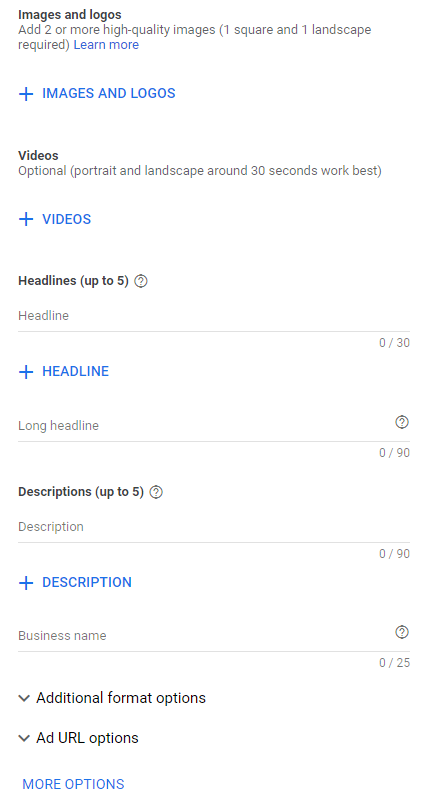 display ad components