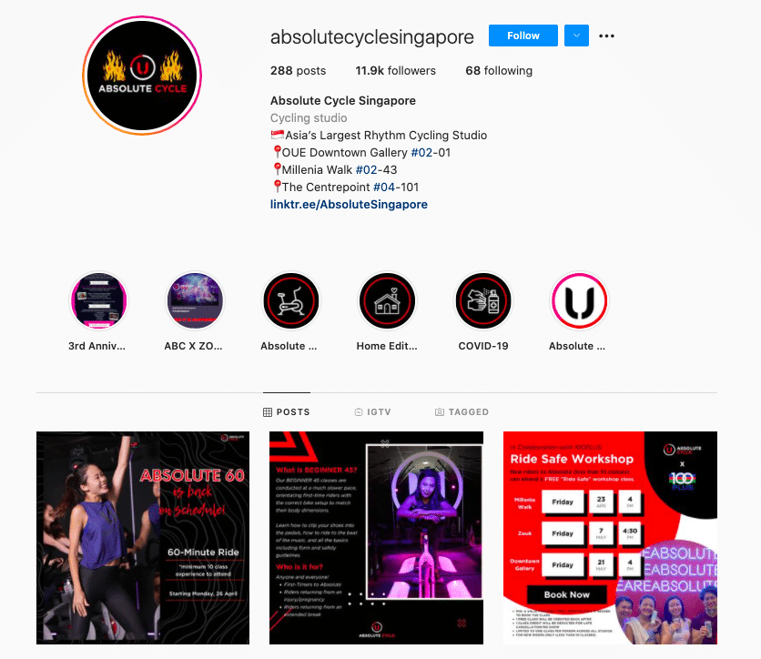 social media marketing singapore absolute cycle