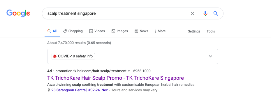 optimising display URLs