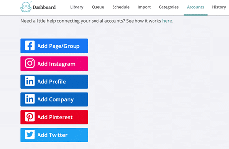 connecting social media accounts to meet edgar