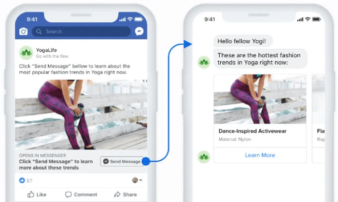 facebook click to messenger ads