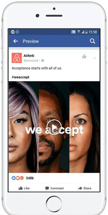 types of facebook posts video ads