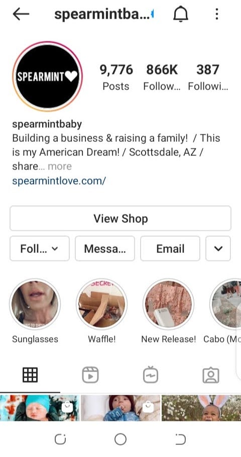 instagram shop