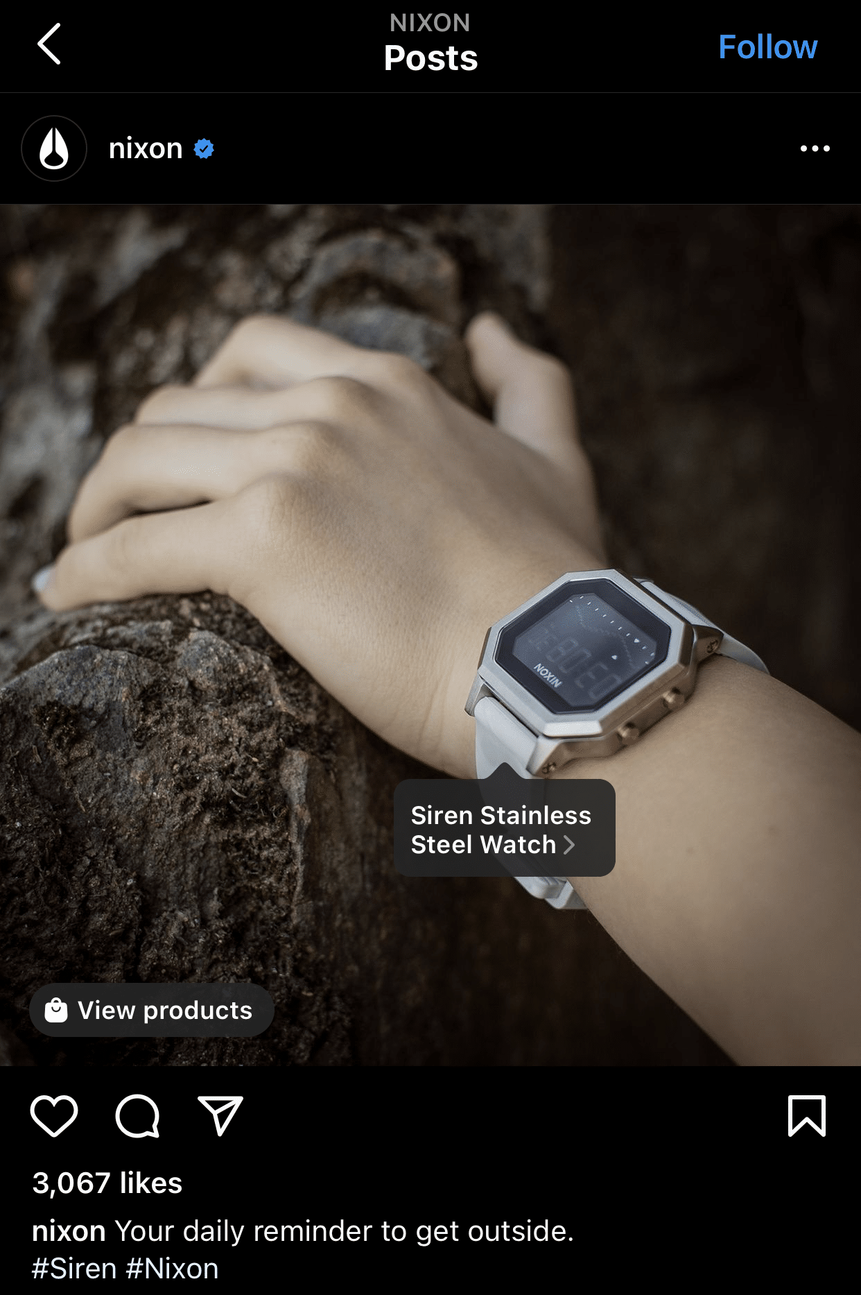 instagram shop tagged items